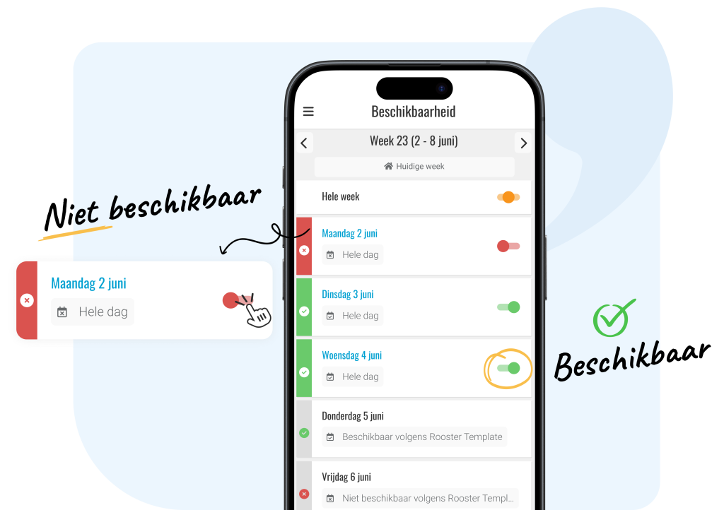 Beschikbaarheid Personeels App